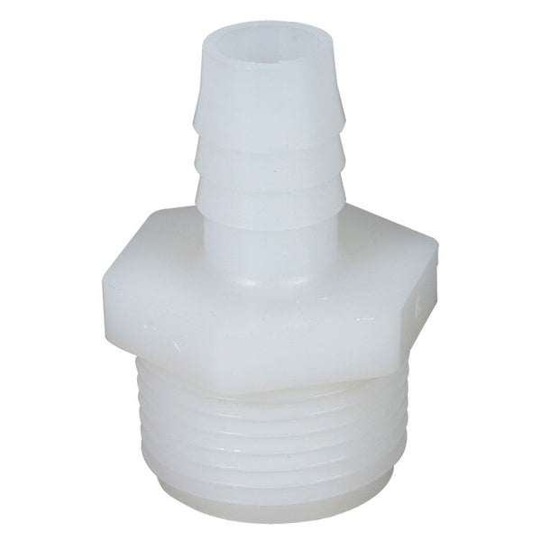 Hypro 3/8" MNPT X 1/2" Hose Barb Nylon Fitting - A3812