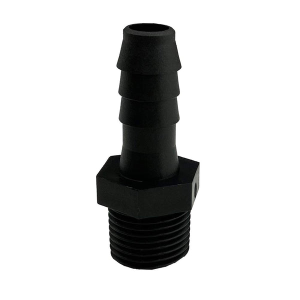 Hypro 3/8" MNPT X 3/8" Hose Barb Poly- 3A38