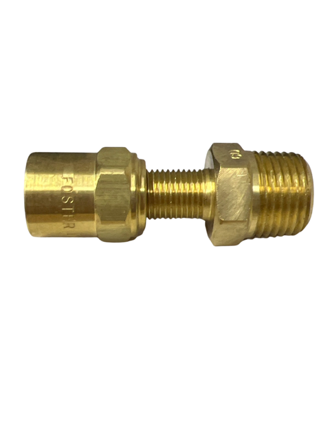 3/8" Brass Reusable Fitting - F06D9