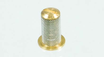 TeeJet Brass Strainer 50 Mesh w/ 5 PSI Check Valve (4193B-5-50SS)
