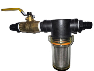 Pumptec Line Strainer 3/4" With Ball Valve and Fittings