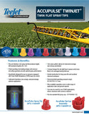 TeeJet AccuPulse TwinJet Flat Spray Tip - APTJ-110025VP