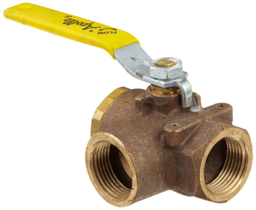 Apollo Brass Ball Valve 1" - 3 Way - 3BV100