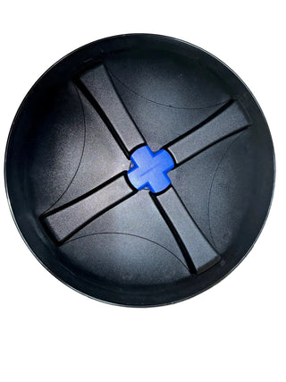 Tank Lid - 16" Spin Lid - Blue Center